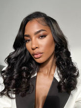 Brooklyn Hair 13x6 Super Natural Hairline Raw Hair Loose Body Wave Tiny Knots Wig Swiss HD Lace Frontal Pre-Plucked & Bleached